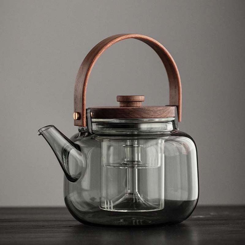 玻璃一體內膽大容量煮茶器燒水壺