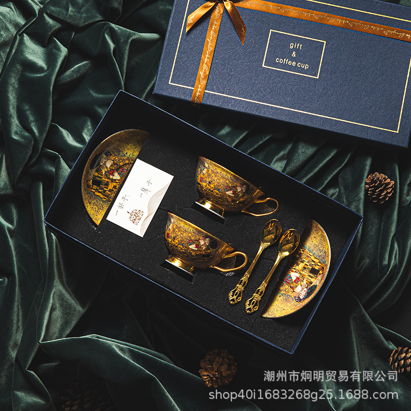 佛羅吉吻咖啡杯碟套裝