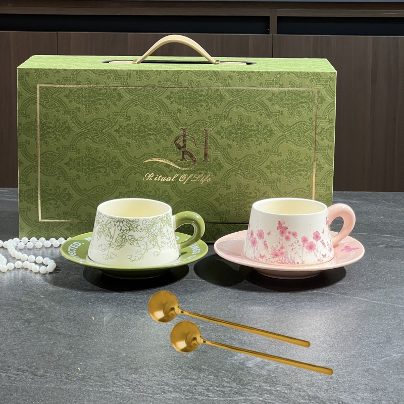 花園禮盒系列咖啡杯碟套裝