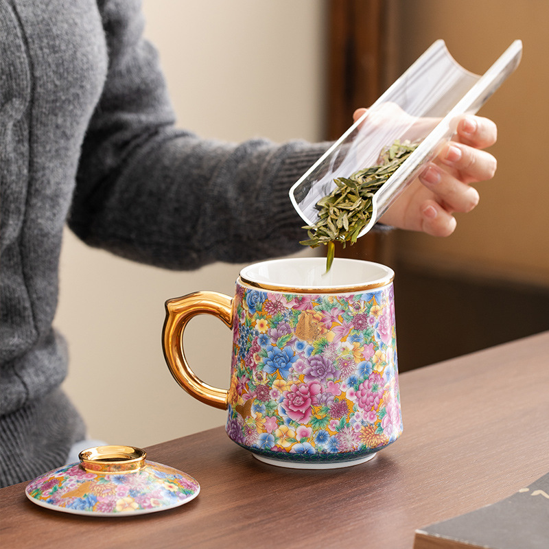 琺瑯彩陶瓷馬克杯