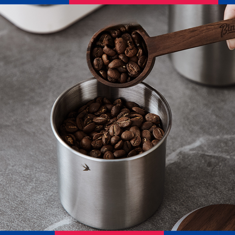 日式復古不鏽鋼咖啡豆密封罐茶葉保鮮罐