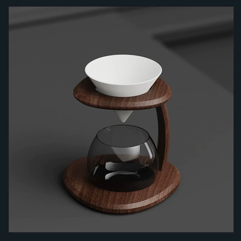 實木手沖咖啡支架