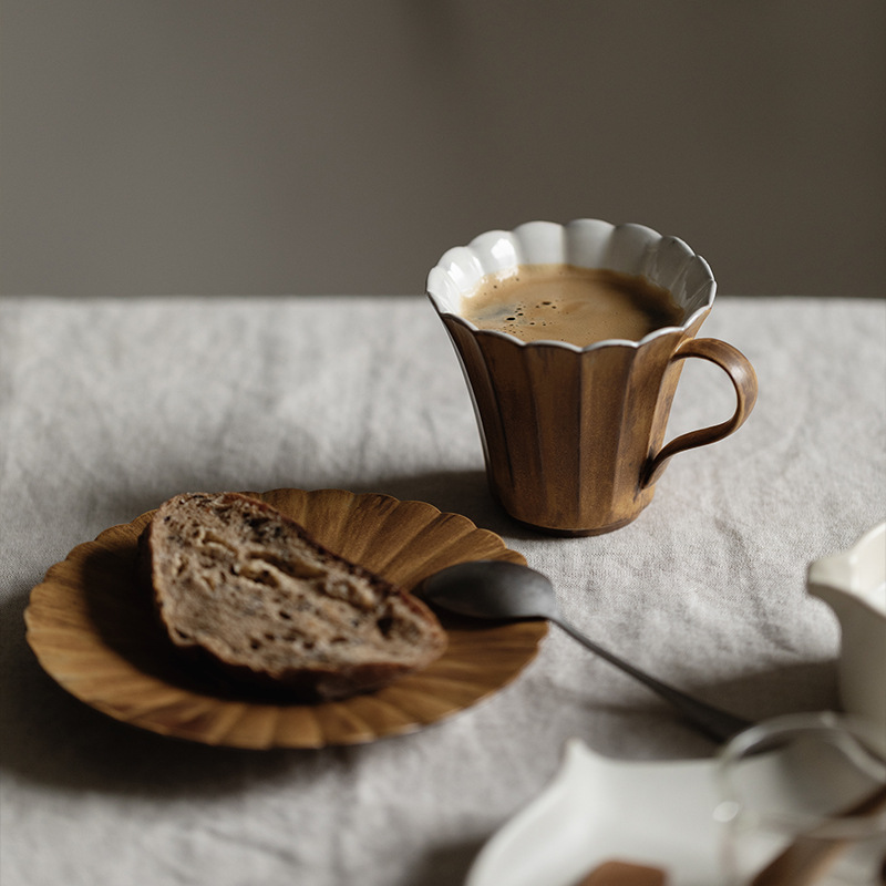 詫寂風粉引手工咖啡杯