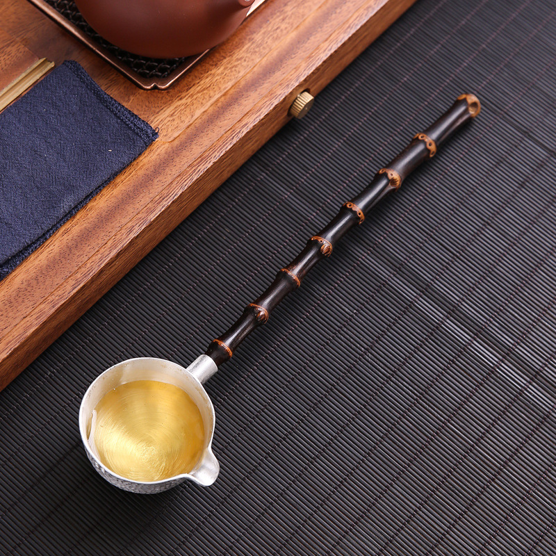 紫竹錫製茶湯勺