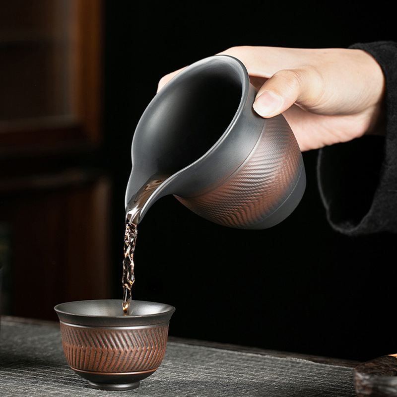 紫陶跳刀公道杯