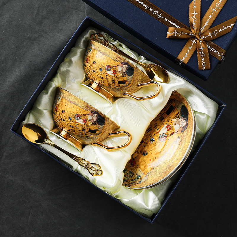 佛羅吉吻咖啡杯碟套裝