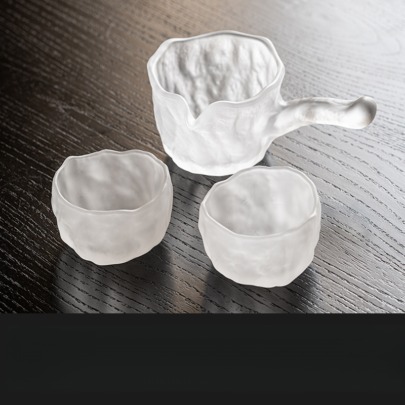 水晶琉璃側把公道杯