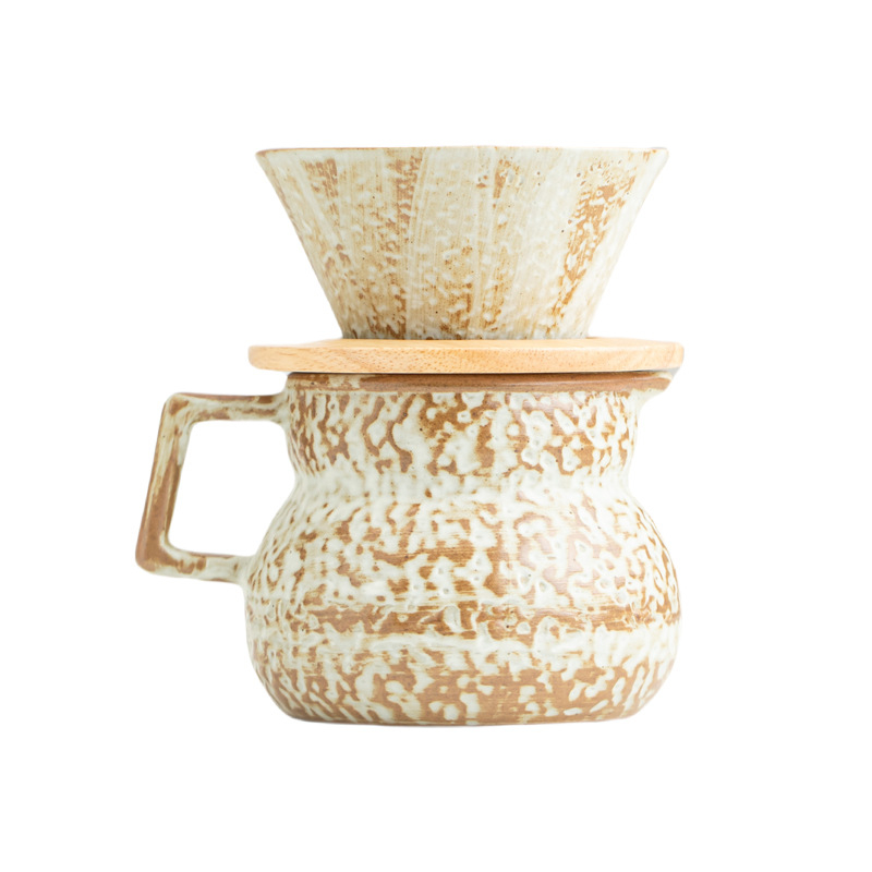 復古陶瓷手沖咖啡壺套裝