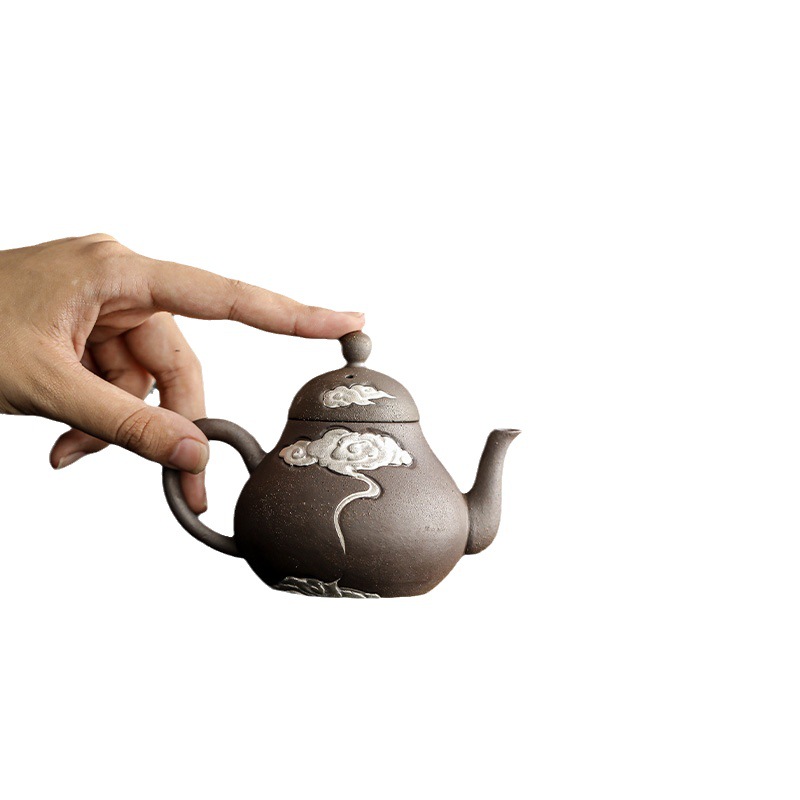 浮雕祥雲思亭茶壺