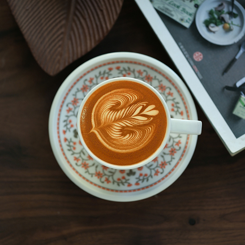 花園咖啡杯碟套組