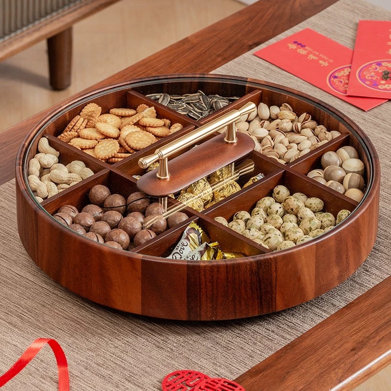 實木九宮格零食糖果收納盒
