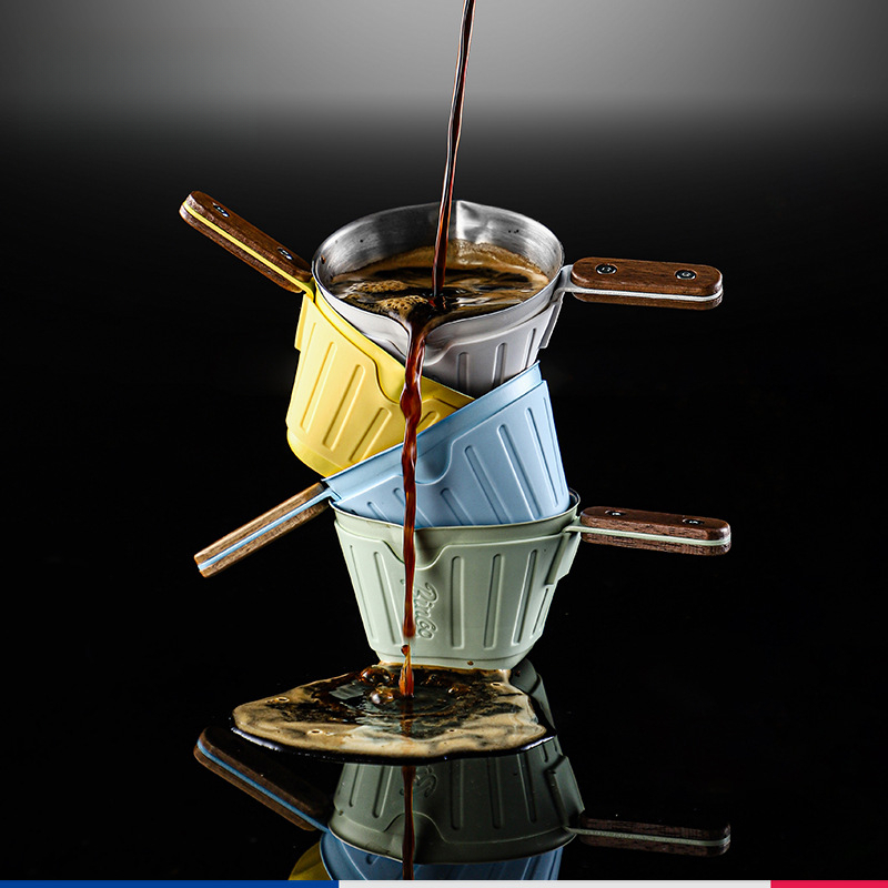 雙嘴不鏽鋼帶刻度奶盅