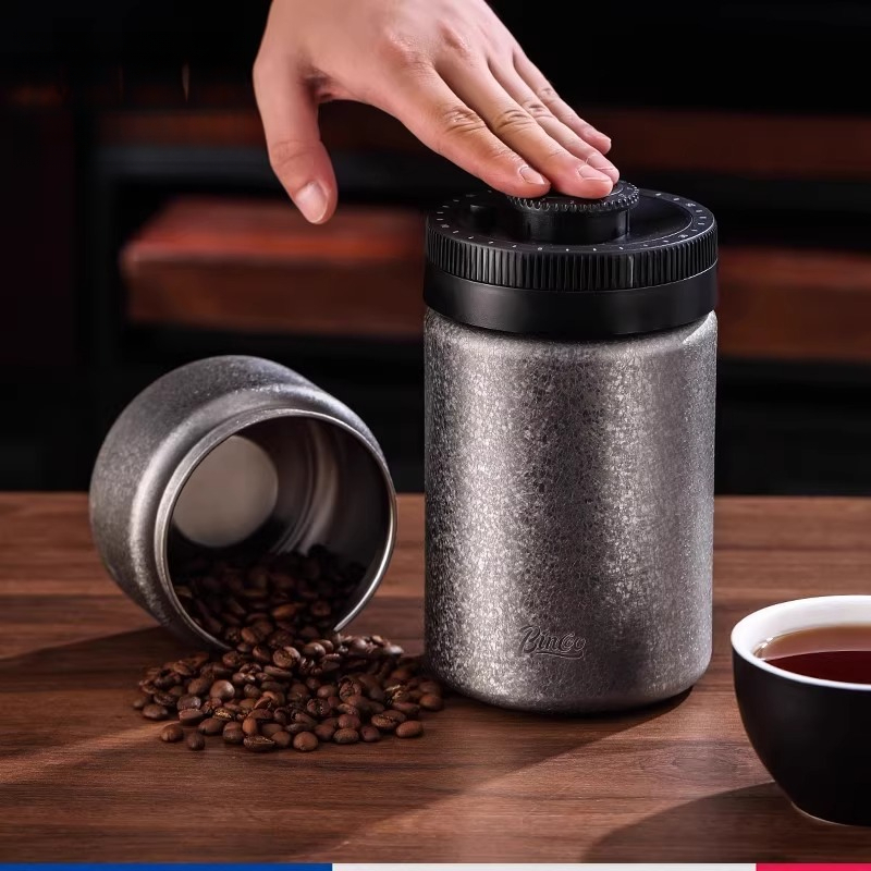 不鏽鋼抽真空咖啡密封罐