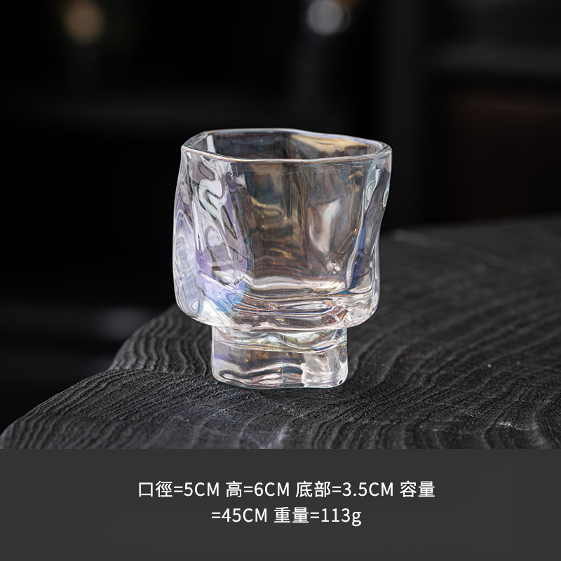 高腳折紙玻璃杯