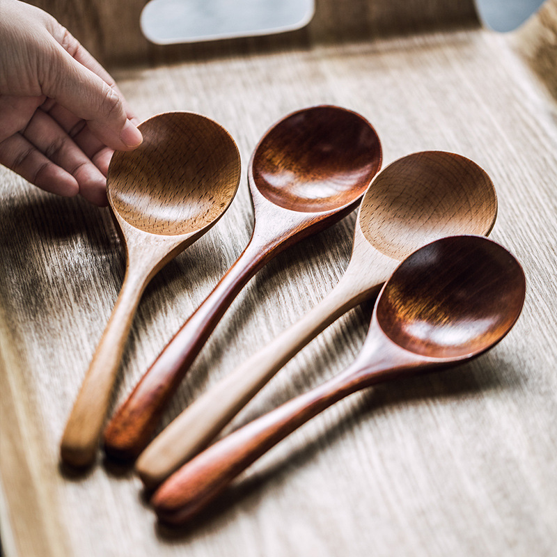日式簡約木質湯勺