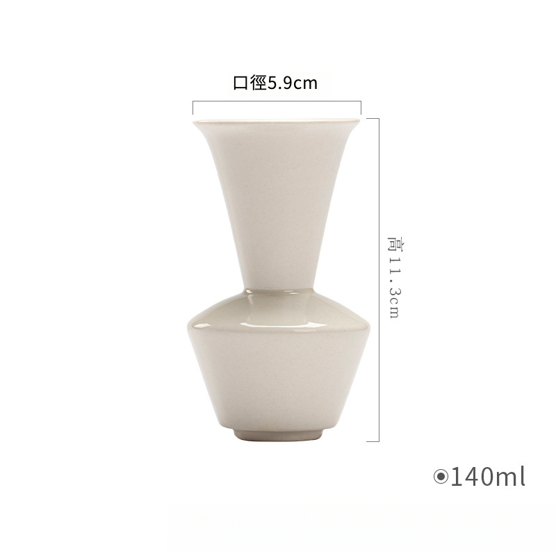 草木灰古泥花瓶茶道配件