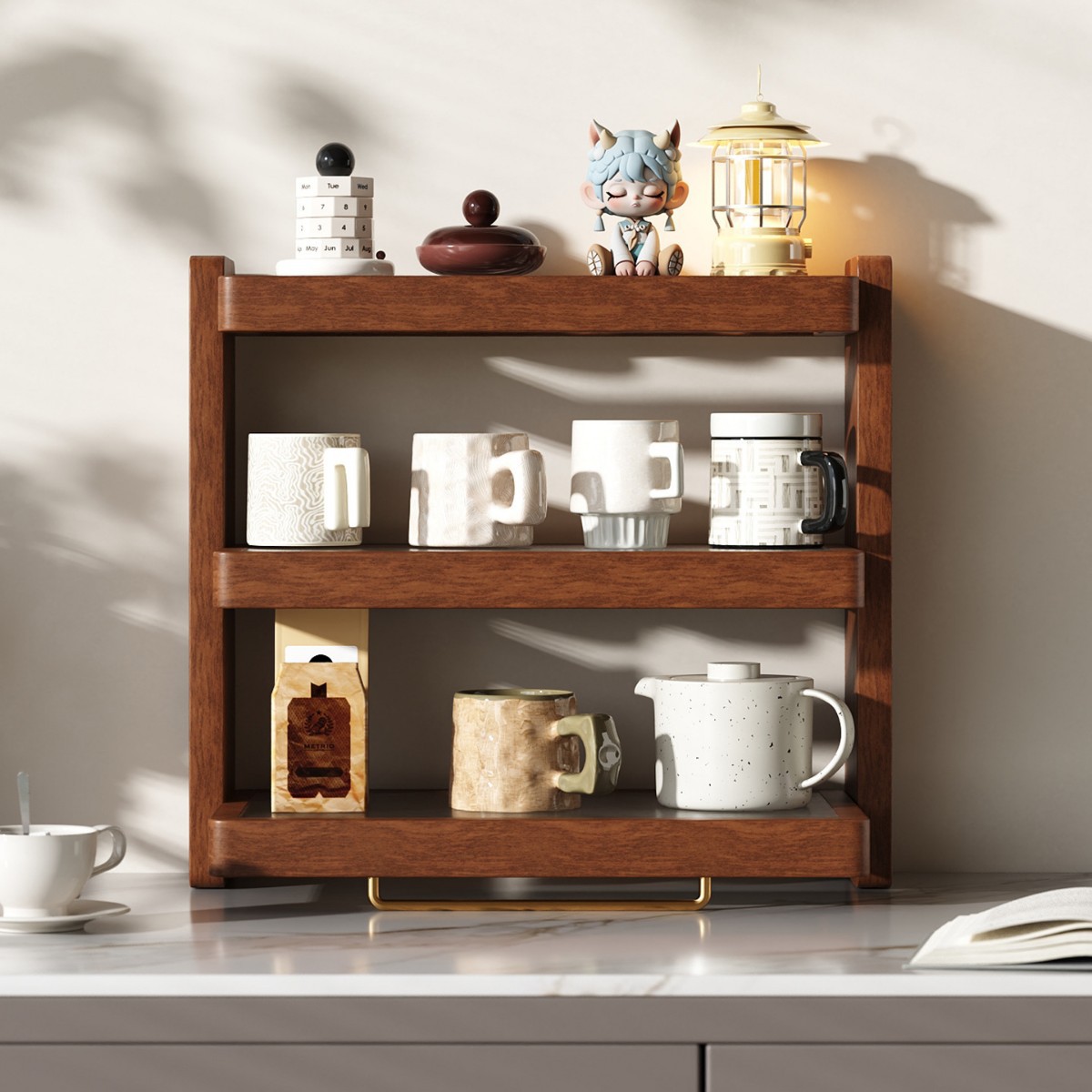 實木咖啡杯收納架置物架