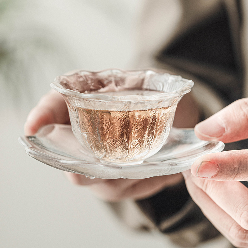 水晶玻璃花瓣杯