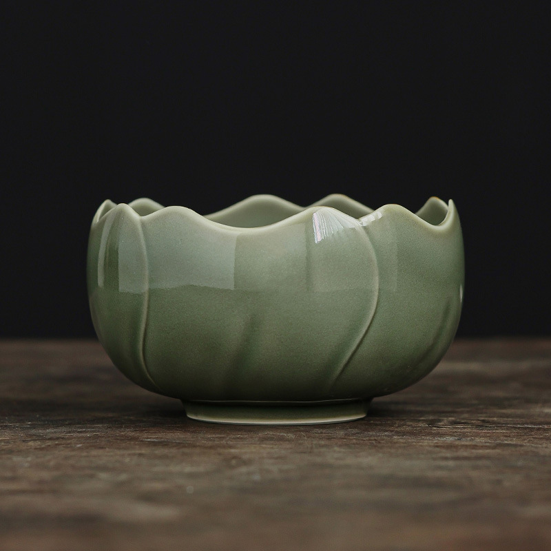 越窯青瓷茶洗陶瓷茶渣缸