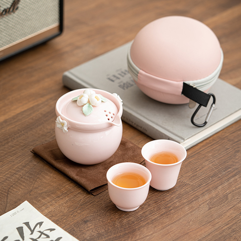 純手工捏粉色櫻花快客杯