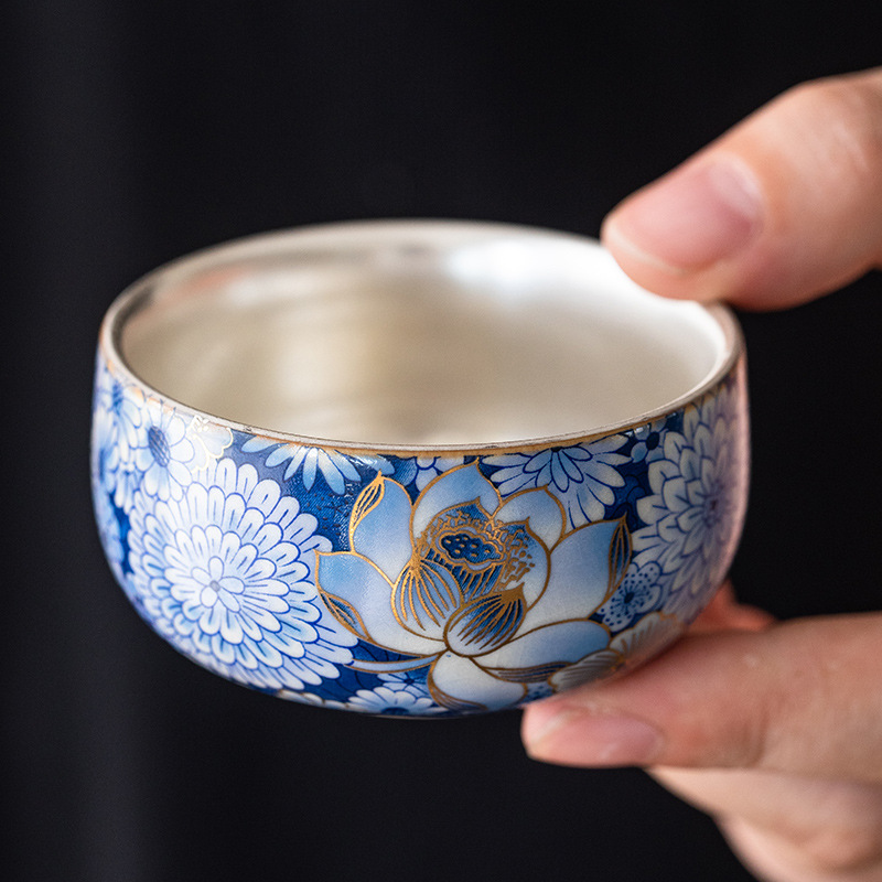 繁花鎏銀手抓壺禮盒裝