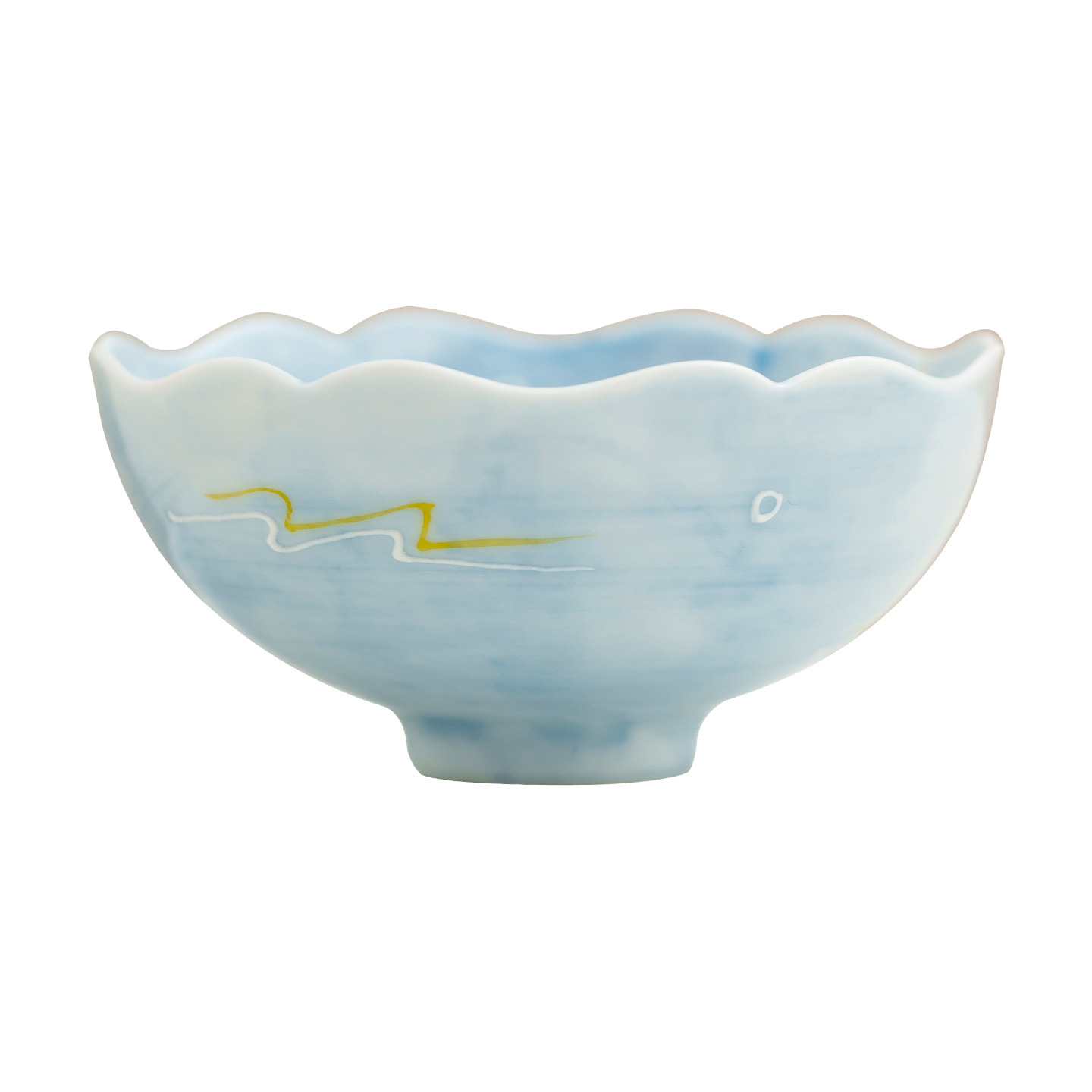 手工堆繪蝴蝶品茗杯