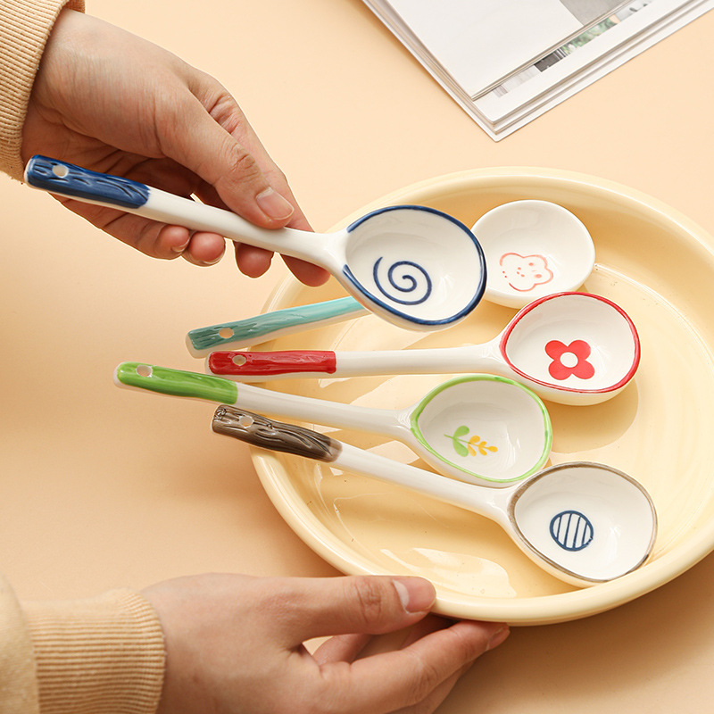 日式長柄喝湯小勺子