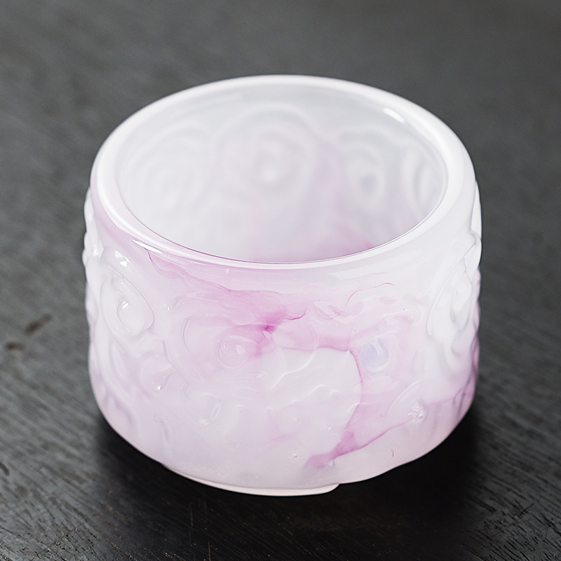 浮雕琉璃主人杯