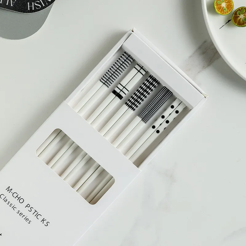 赫本風餐簡約幾何系列碗盤禮盒裝