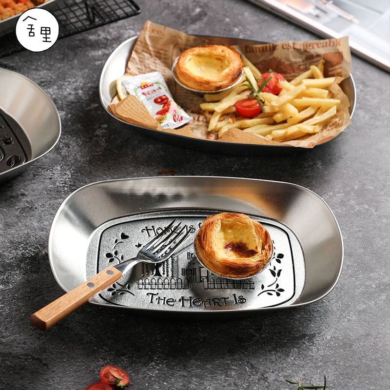 復古馬口鐵小吃盤野餐盤