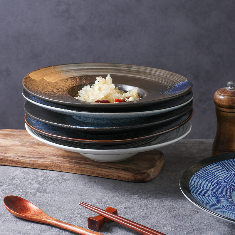 陶瓷日式草帽盤