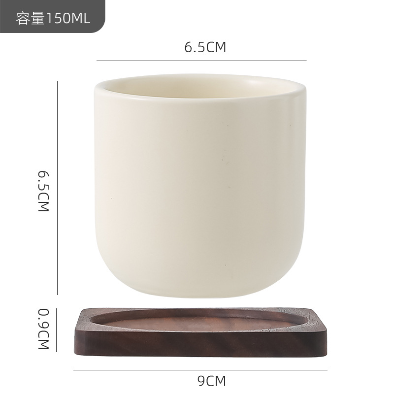 粗陶拿鐵啞光陶瓷咖啡杯