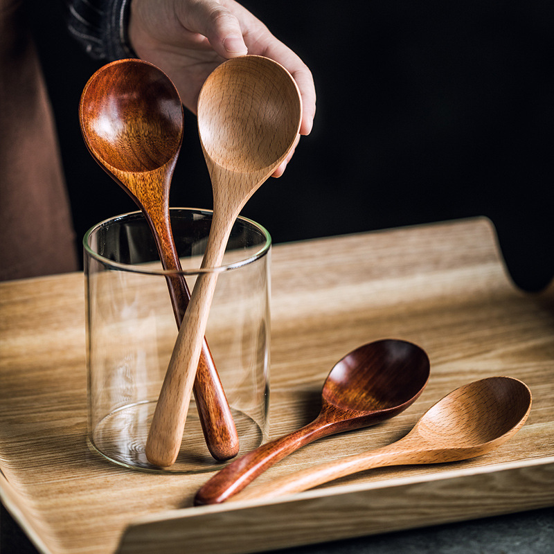 日式簡約木質湯勺