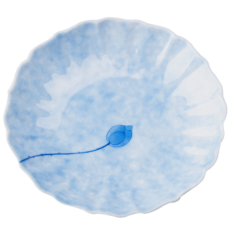 藍蓮花花邊杯墊