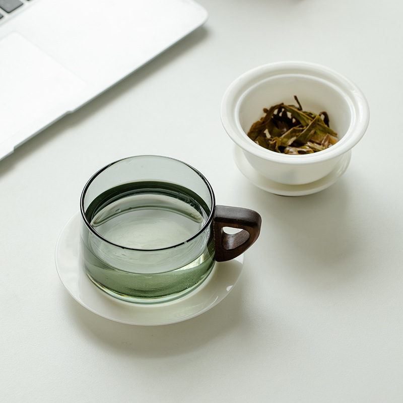 簡約玻璃泡茶杯