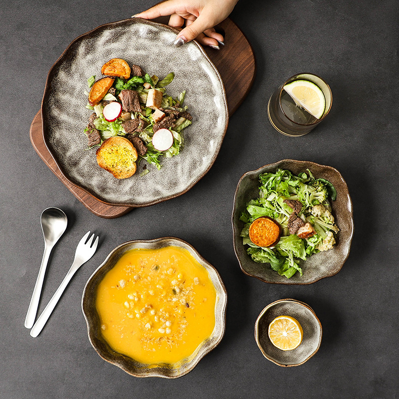 復古日式窯變餐具