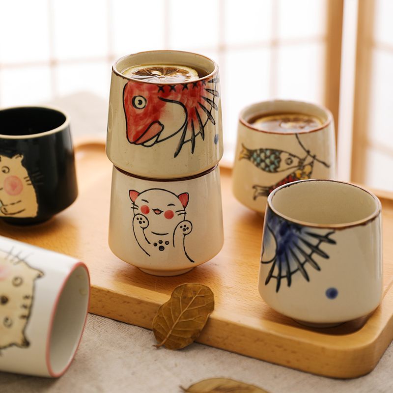 日式風圍爐煮茶陶瓷小茶杯