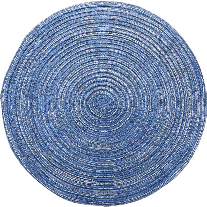 日式手工苧麻年輪編織隔熱墊