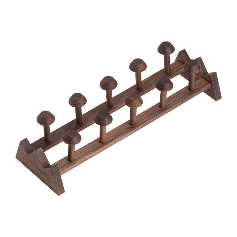 胡桃木置物茶杯架子