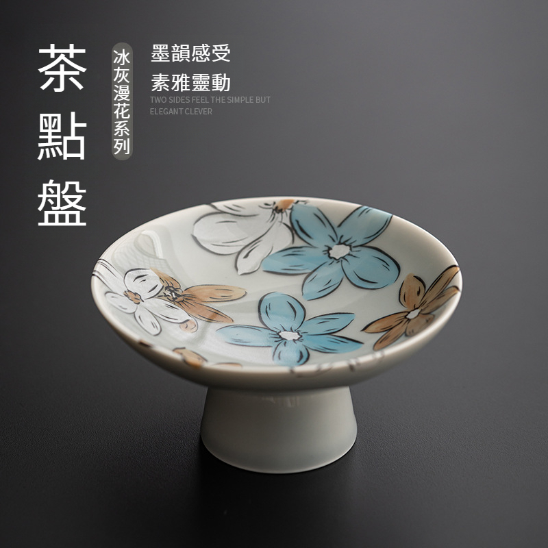 日式櫻花高腳糕點零食盤