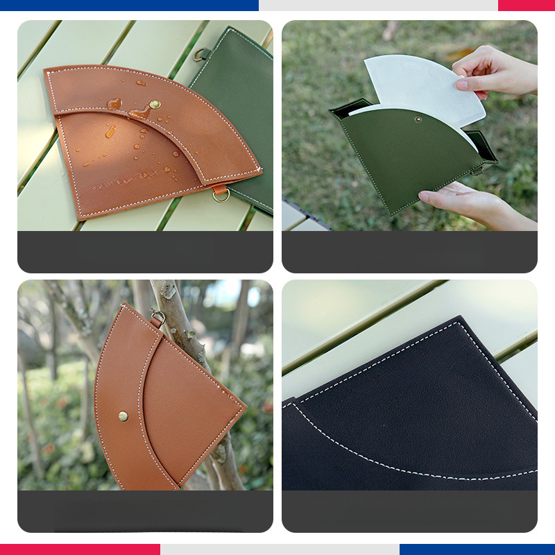 咖啡濾紙收納皮袋