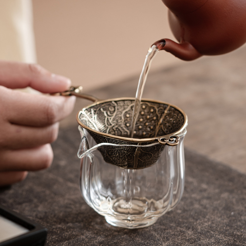 銅製茶漏濾茶器