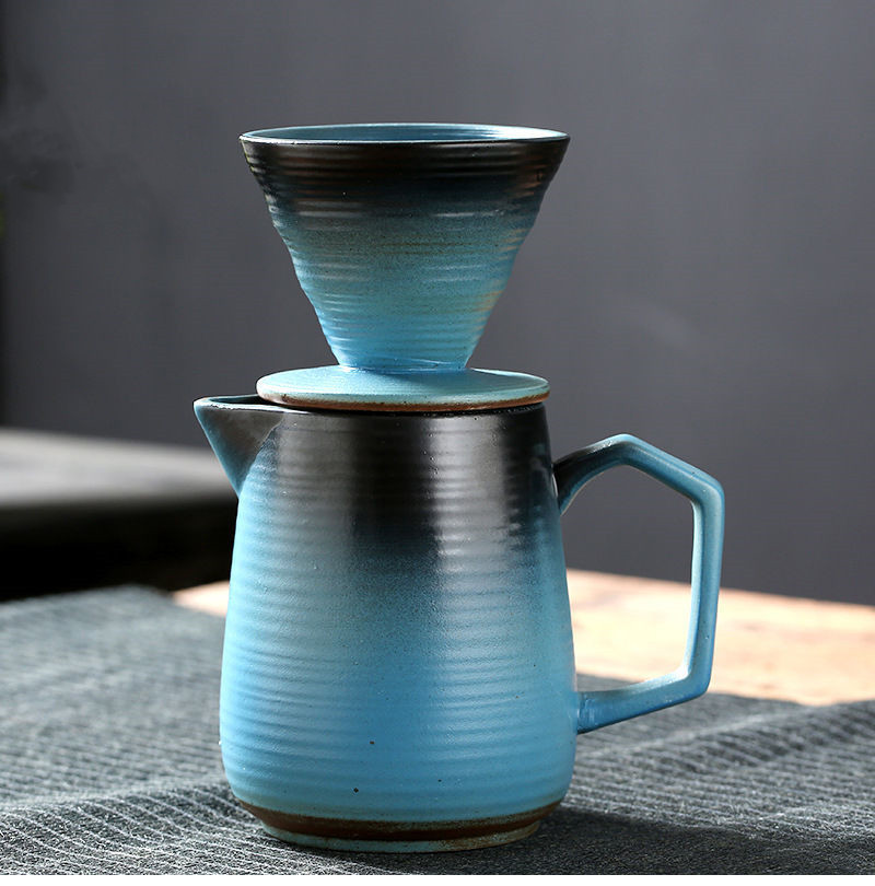 復古窯變咖啡漏斗過濾套組