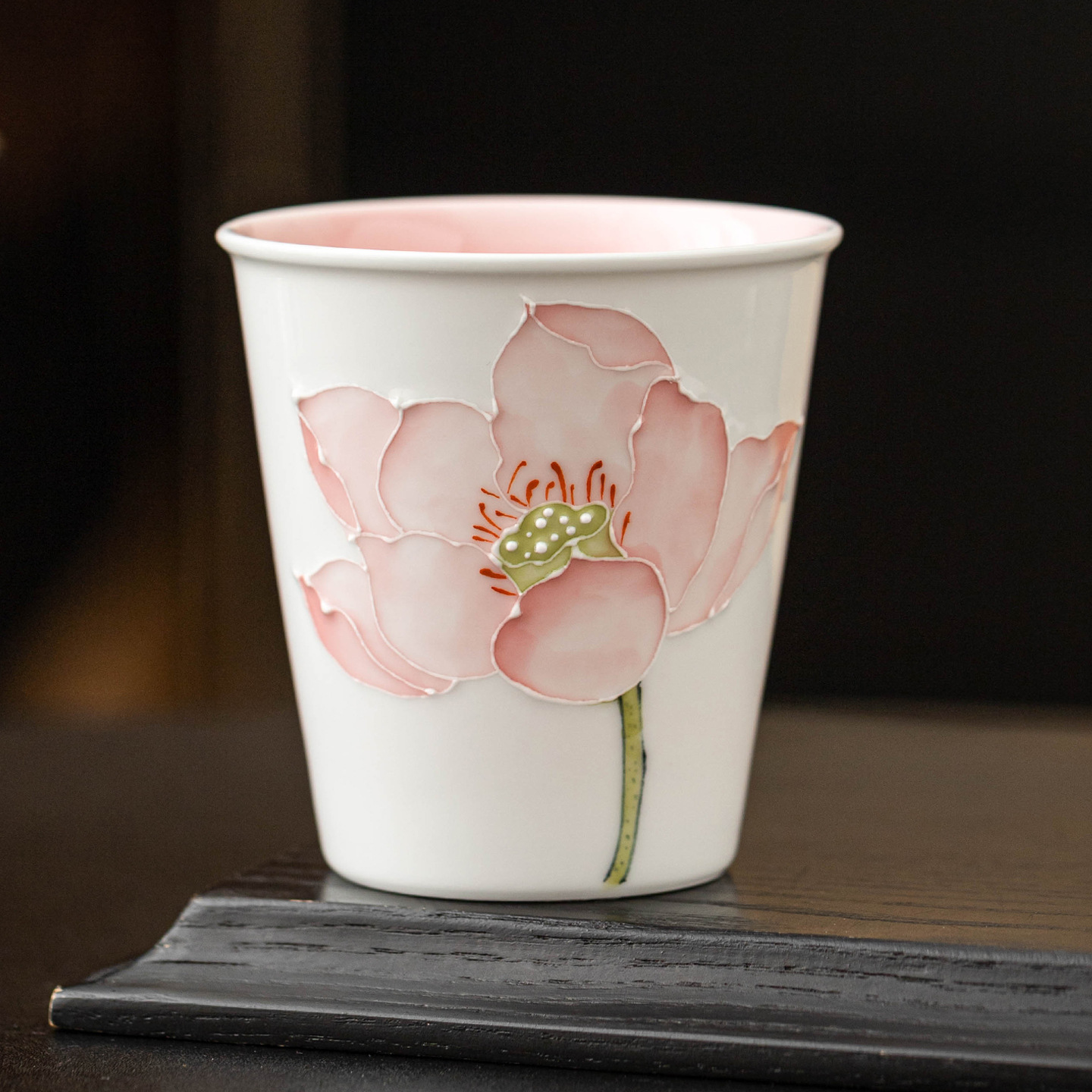 手繪十二花神杯