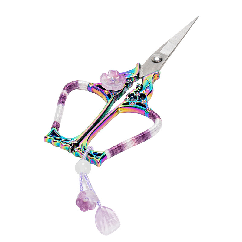 手工編織復古梅花小茶剪