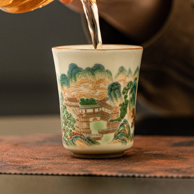 五彩山品茗杯