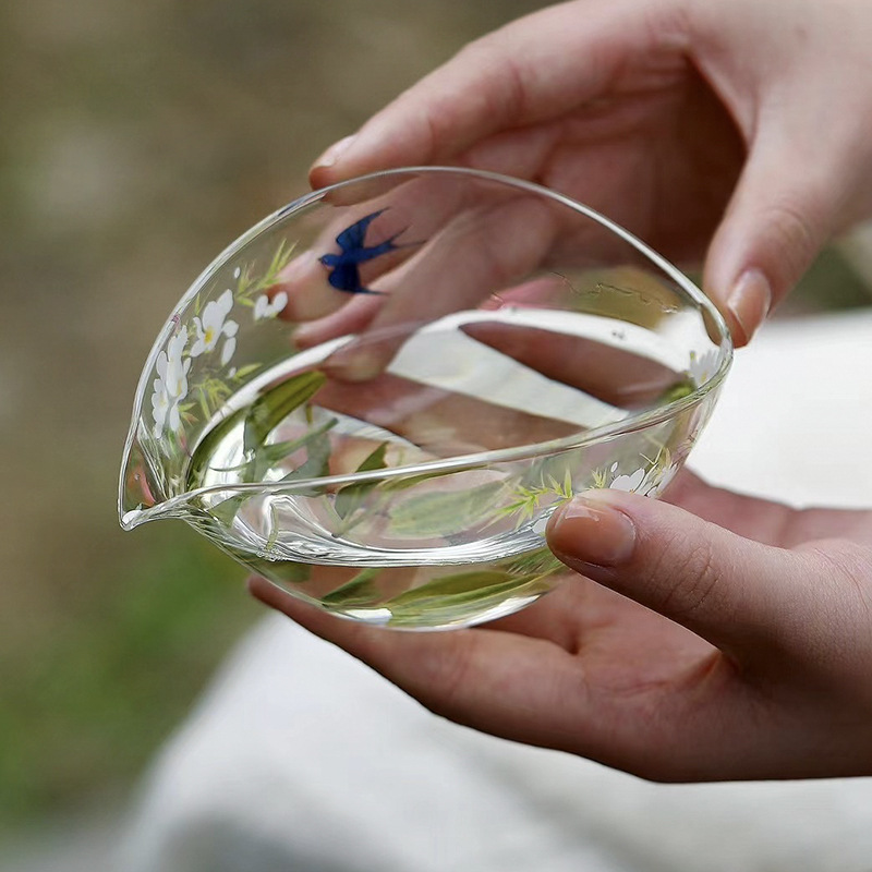 春歸一葉扁舟耐熱高硼硅耐熱公道杯