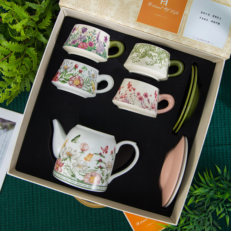 秘密花園咖啡杯陶瓷禮盒