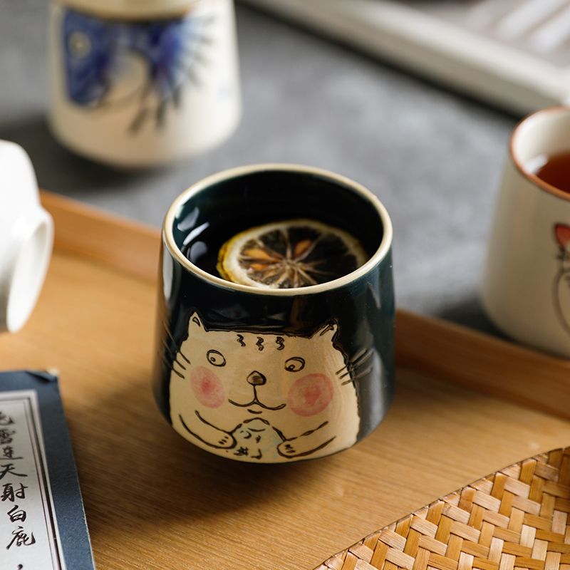 日式風圍爐煮茶陶瓷小茶杯