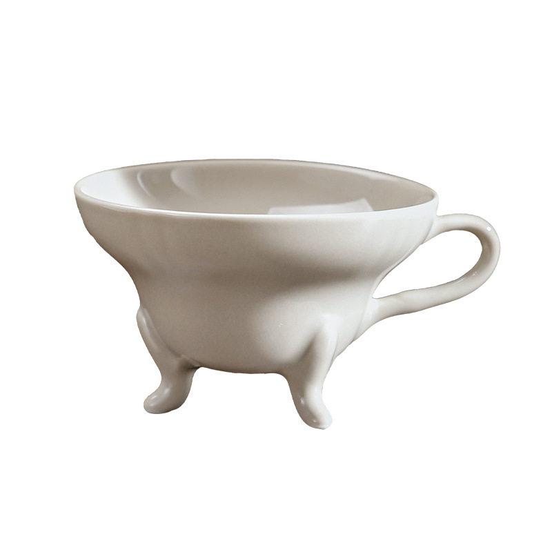 三足陶瓷咖啡杯